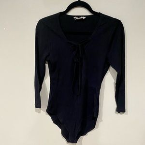 No Comment Black Bodysuit